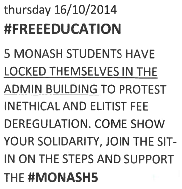 2014 Womens Room - 2014 Protest #FREEEDCUATION