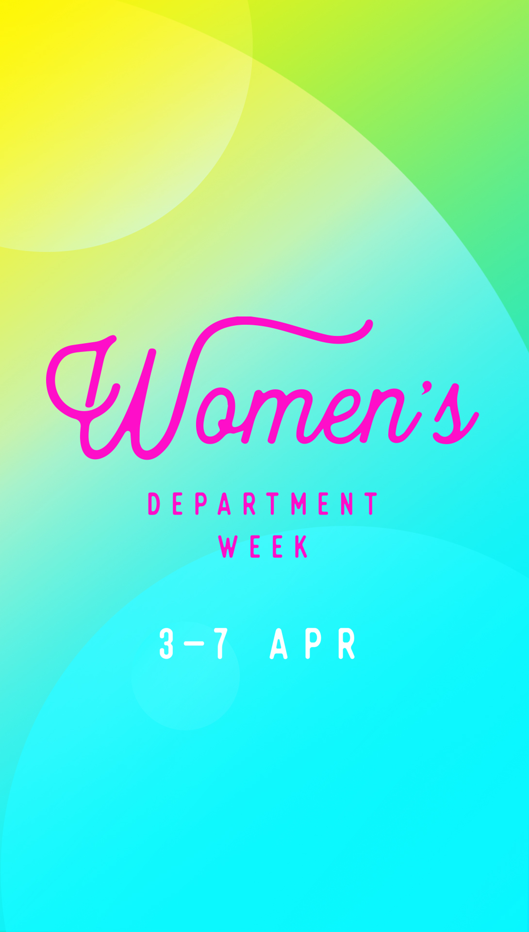 Women’s Department Week