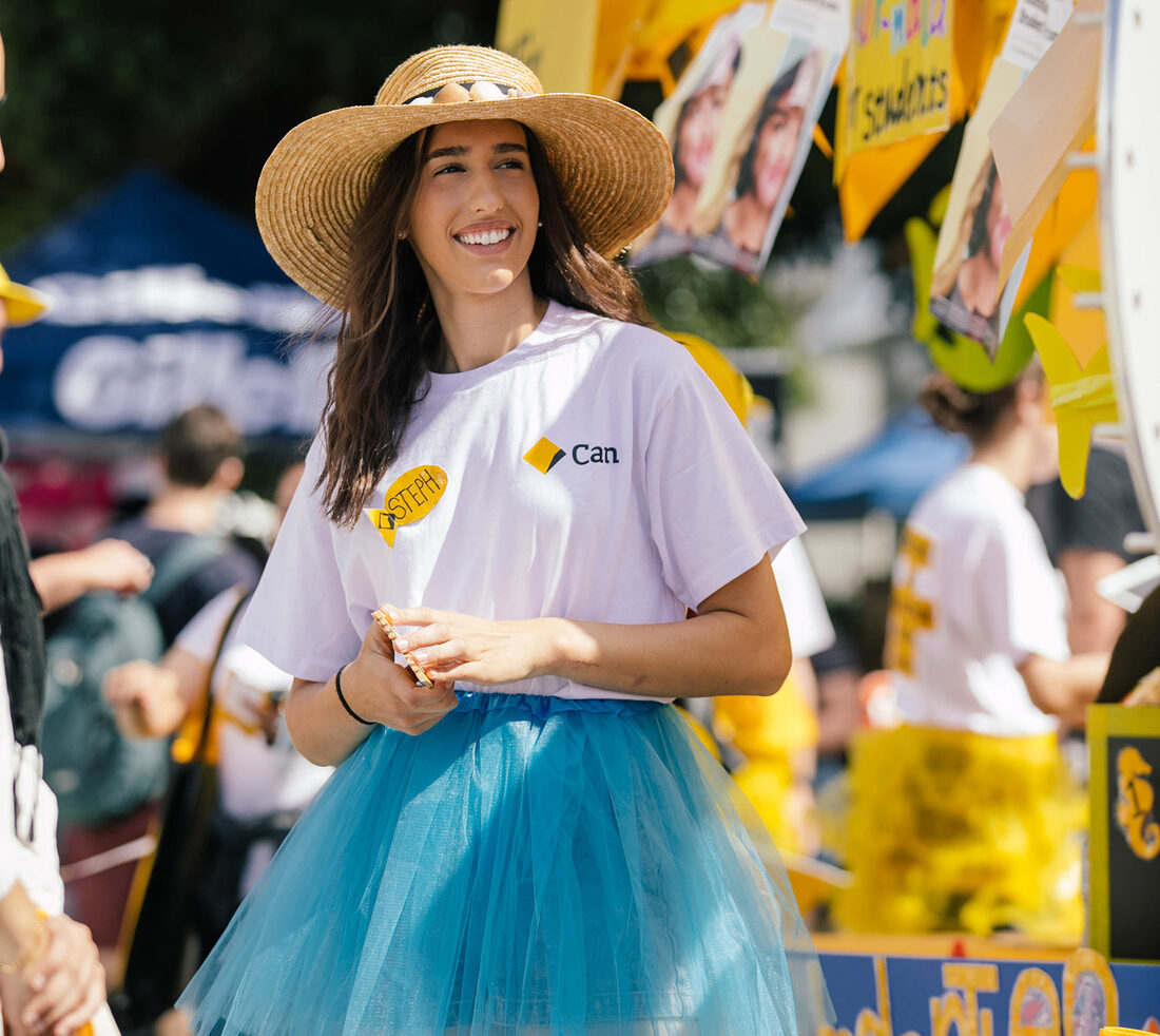 Brand ambassador at a partner activation during an MSA festival